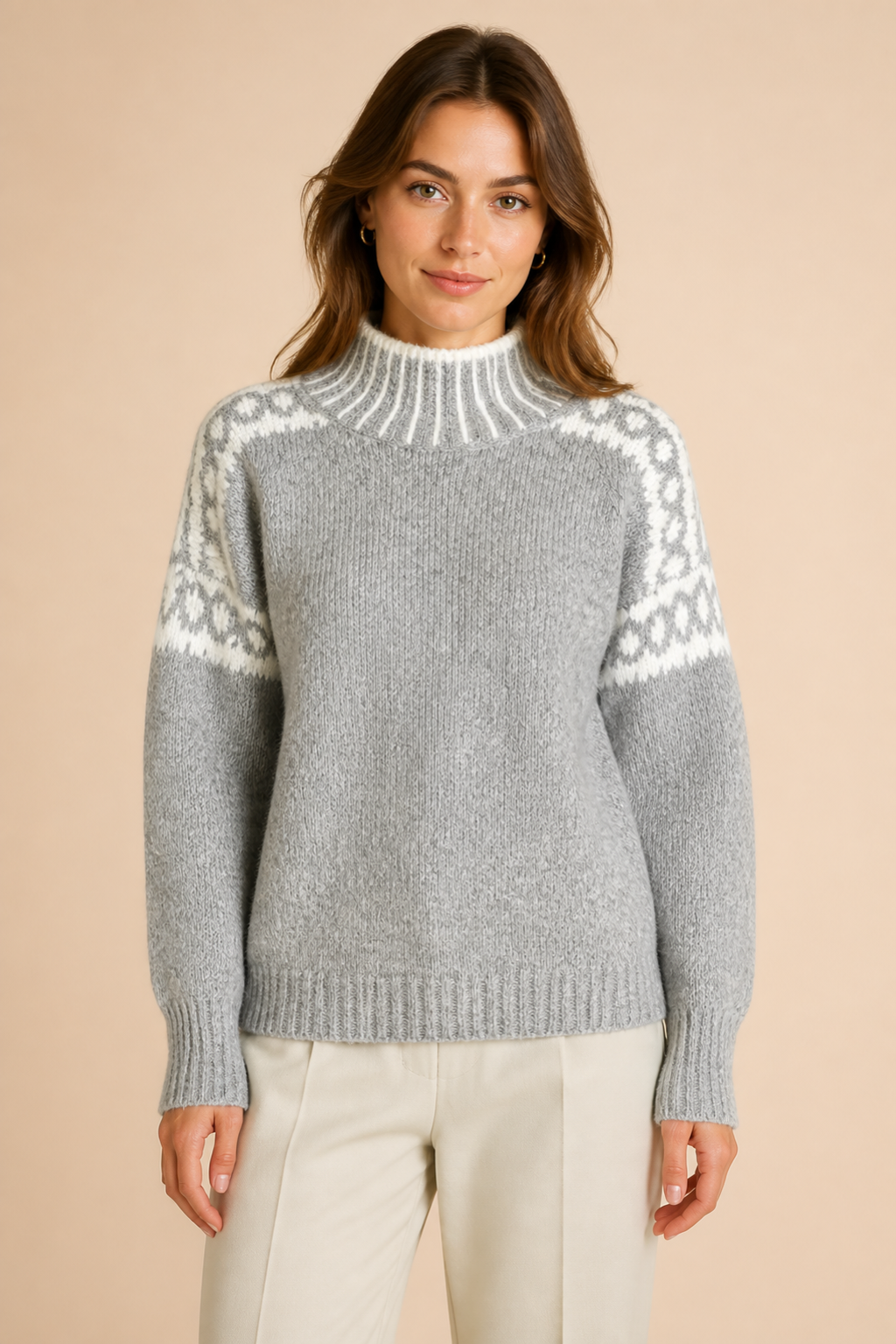 Livia | Kuviollinen neulepusero