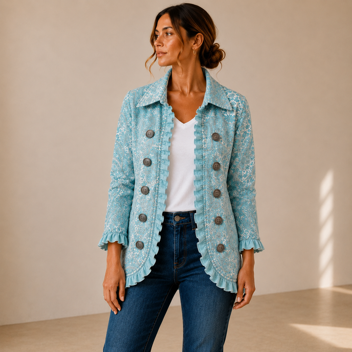 Remedios | Chaqueta Cachemira Vintage con Volantes