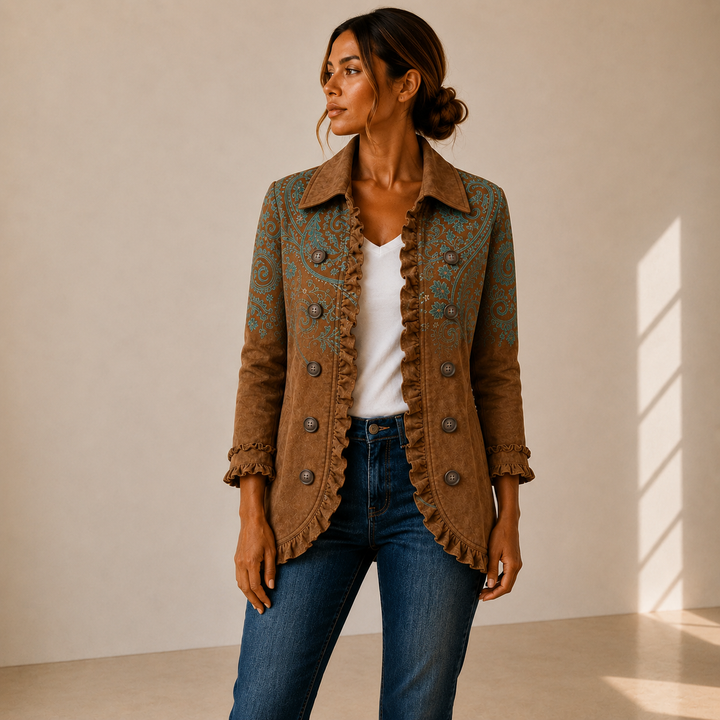 Macarena | Chaqueta Cachemira con Volantes