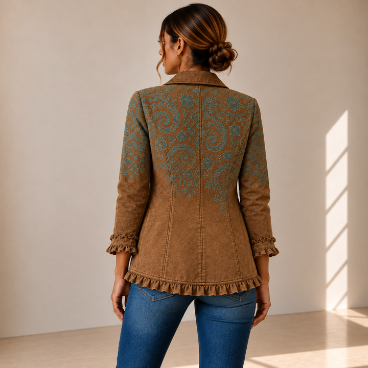 Macarena | Chaqueta Cachemira con Volantes