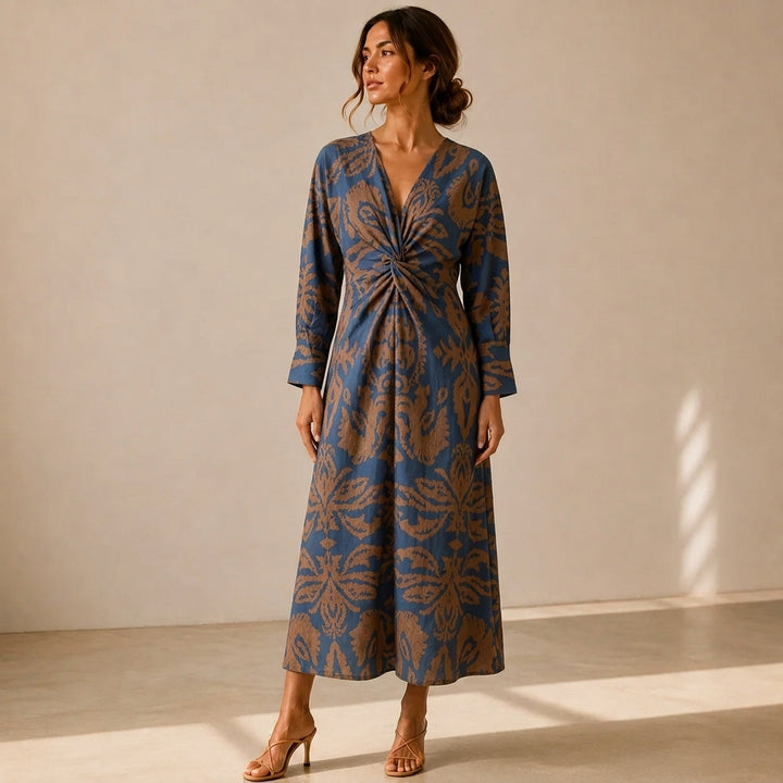 Isadora™ | Vestido Midi Estampado