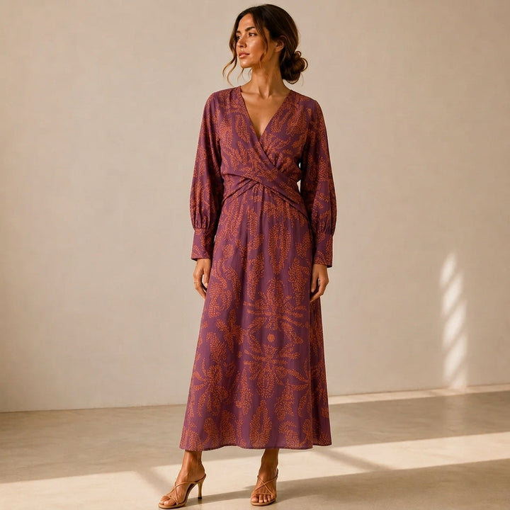Isadora™ | Vestido Midi Estampado
